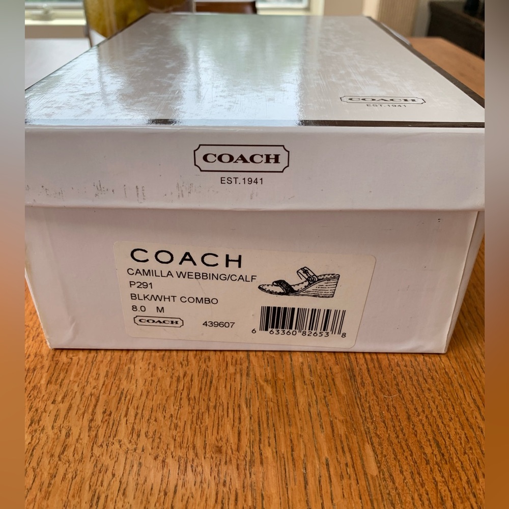 Coach, cork wedges